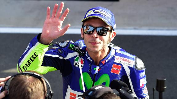 Valentino Rossi, en Cheste. 