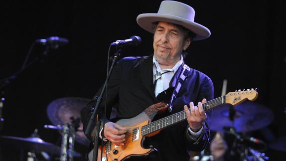 Bob Dylan en concierto.