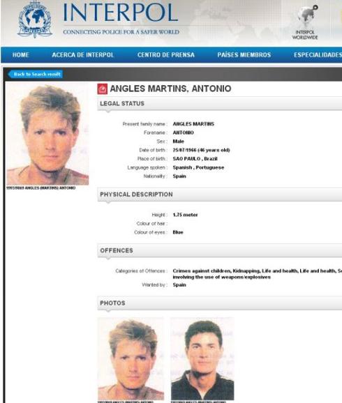 La policía sigue buscando a Antonio Anglés 24 años después del triple crimen de Alcàsser