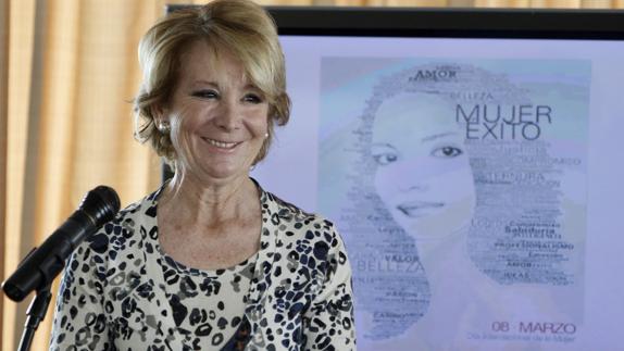 La expresidenta de la Comunidad de Madrid, Esperanza Aguirre.