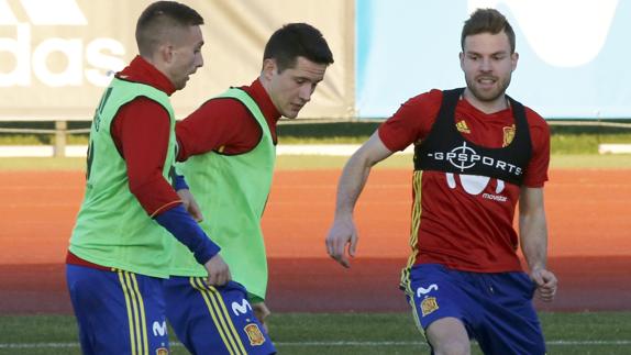 Illarramendi entrena en La Rozas junto a Deulofeu y Ander Herrera. 