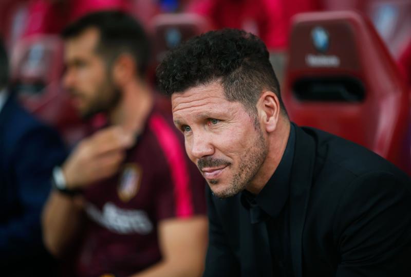 Simeone, ante el Athletic. 