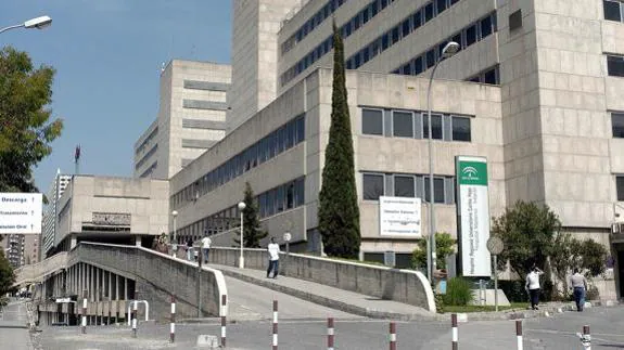 Fachada del Hospital Materno Infantil de Málaga. 