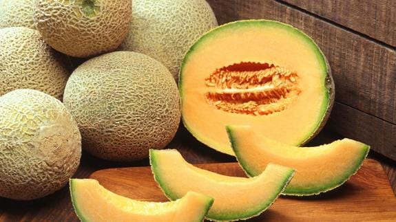 Melones de la variedad cantalupo.