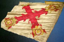 Bandera original del Regimiento Candás-Luanco. / P. G.-P.