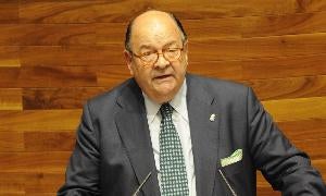 Enrique Álvarez Sostres en la Junta General. / Fotografía: JESÚS DÍAZ