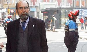 Sergio Marqués, durante la jornada de huelga del pasado 29 de marzo. / JOSÉ SIMAL.