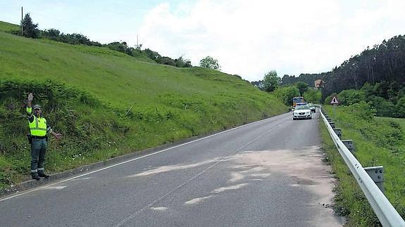 El accidente ocurrió en una recta.