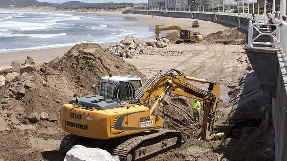 Una escollera profunda y sólida