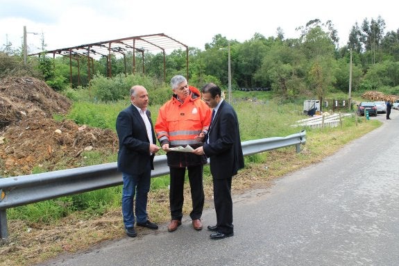 José Manuel Fernández, Santiago Fernández y Jesús Bordás.