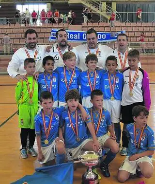 El equipo benjamín, campeón de España