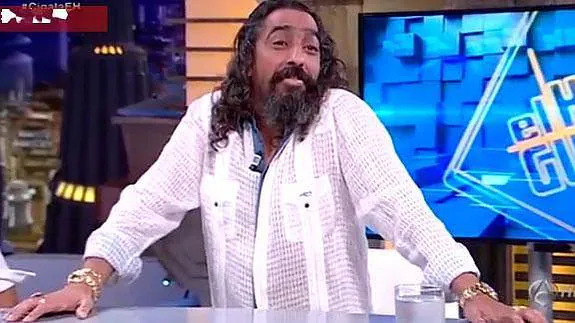 Diego el Cigala durante la entrevista en 'El Hormiguero'.