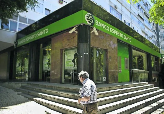 Una sucursal del Banco Espírito Santo en Lisboa. 