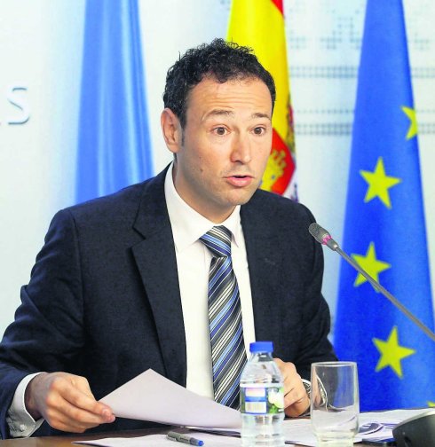 Guillermo Martínez, ayer, tras el Consejo de Gobierno. 