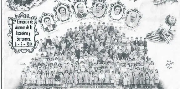 Foto de alumnos de La Escuelona del curso 1956-1957. 