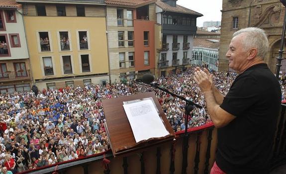 Víctor Manuel, durante el pregón.