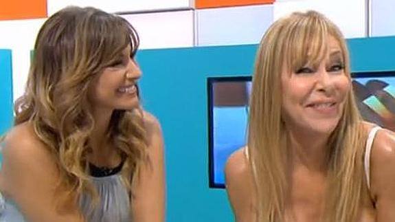 Mariló Montero y Ana Obregón, durante la entrevista. 