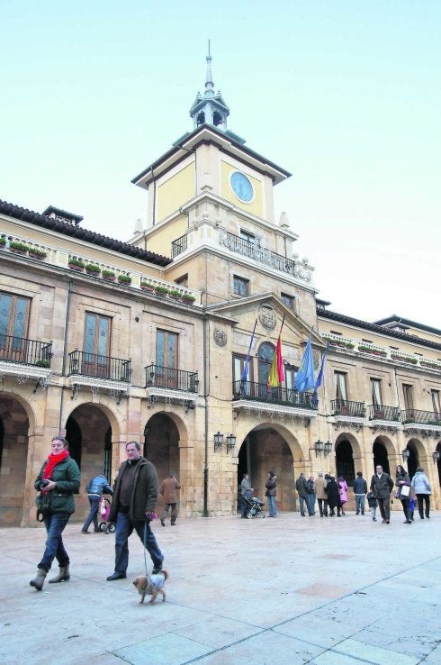 La fachada principal del Ayuntamiento. 