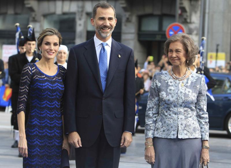 Los Reyes Letizia y Felipe y la Reina Sofía.