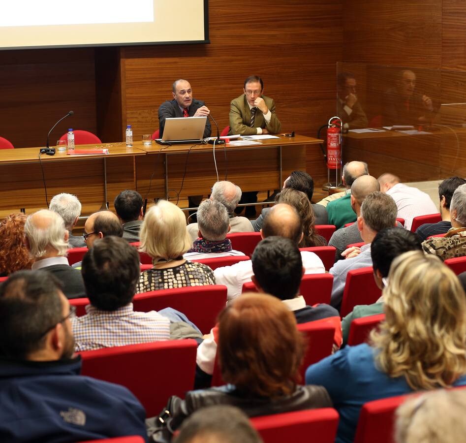 García de Castro y Ríos, ayer en la conferencia. 