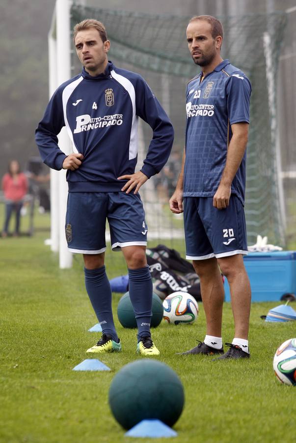 Héctor Font y Sergio García en un entrenamiento. 