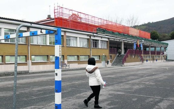 El patio del colegio de Las Campas. 