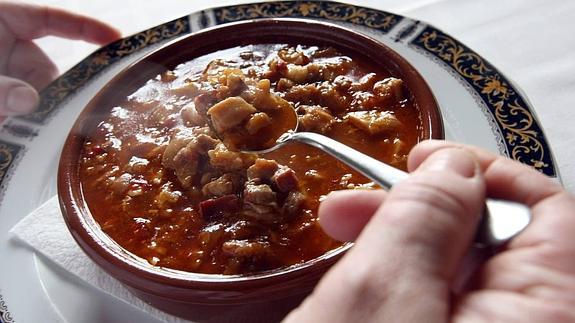 Ración de callos elaborada por Yvonne Corral, de Casa Telva.