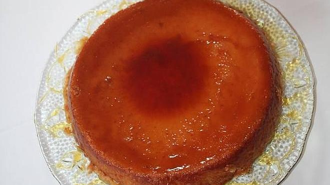 Plato de pudin de castañas del restaurante Marroncín.