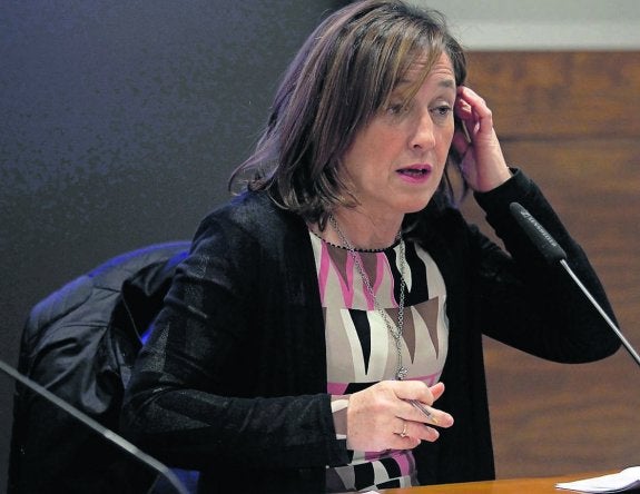 Margarita Vega, ayer durante su rueda de prensa. 