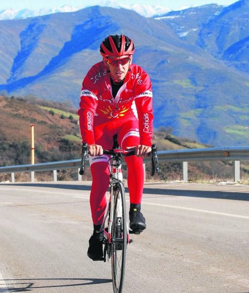 Dani Navarro, en La Cobertoria este invierno. 