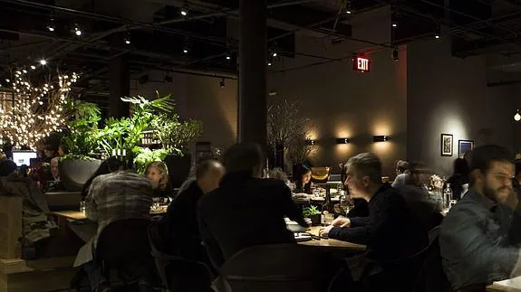 Interior del restaurante 'Cosme'.