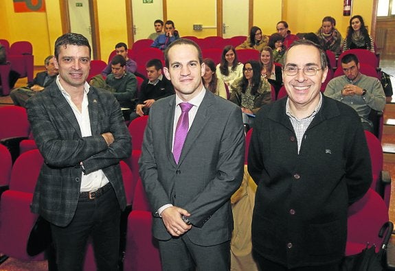 Juan Carlos Campo, Daniel Orta y Juan José del Coz. :: J. Pañeda