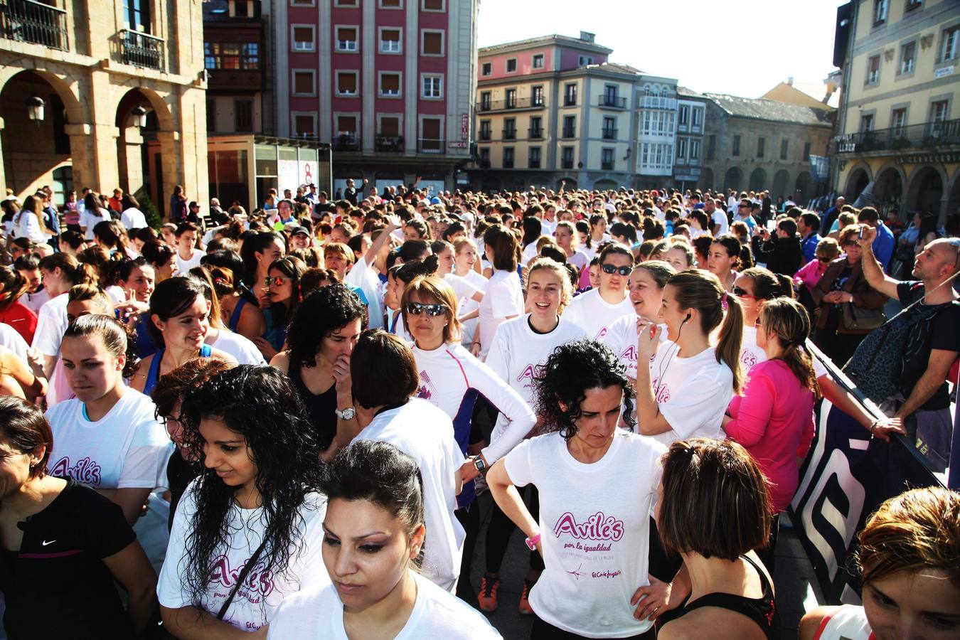 Mujeres preparadas para tomar la salida, el año pasado