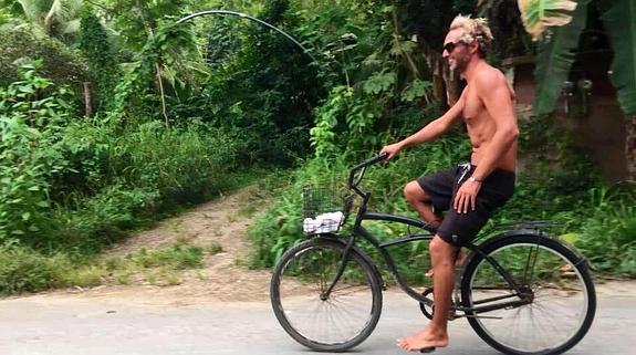 Juanra Ortiz, en pleno paseo costarricense.