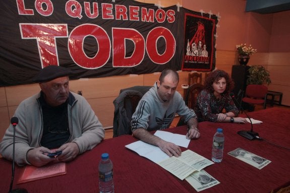 Antón Saavedra, Héctor Palacio y Silvia Salamanca. 