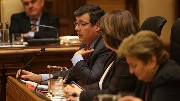 Un momento del pleno del Ayuntamiento Gijon 