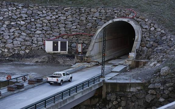 Obras en la Variante de Pajares. 