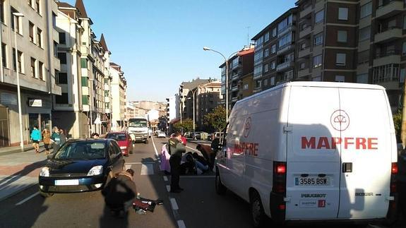 Imagen tomada tomada tras el atropello.