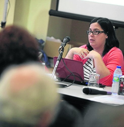 La doctora Eva Fernández, ayer en Las Vegas.