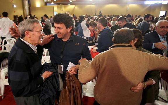 Jesús Gutiérrez en la conferencia política del PSOE. 