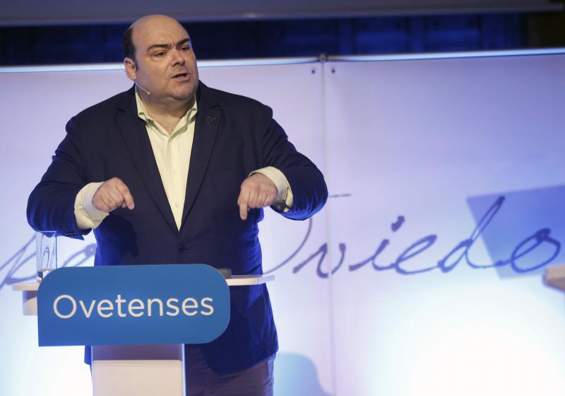 Caunedo en el acto de presentación de la candidatura del PP de Oviedo.