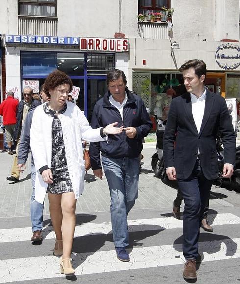 José María Pérez y Javier Fernández, en Gijón. 