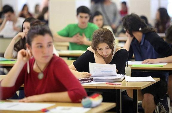 Exámenes de la PAU en Gijón. 