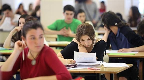 Pruebas de Acceso a la Universidad el pasado 2 de junio en el campus de Gijón.