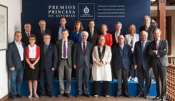 El jurado del Premio Princesa de Asturias de Cooperación.