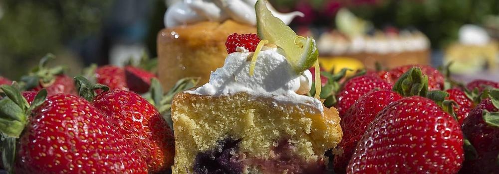 Postres con corazón de fruta