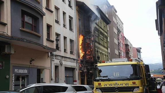 Edificio donde se produjo el incendio. 