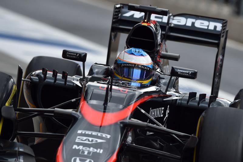 Alonso, en su McLaren 