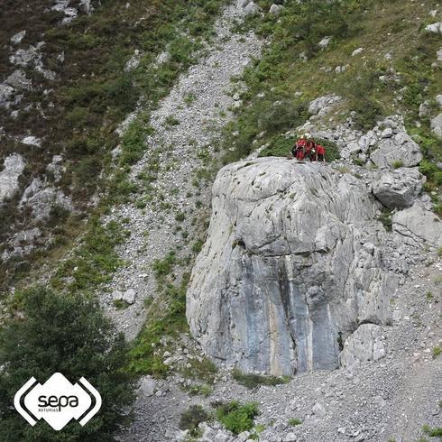 Imagen del rescate cedida por el SEPA. 