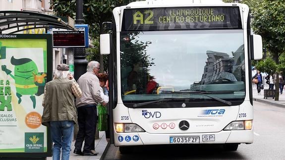 Autobús urbano de Oviedo. 